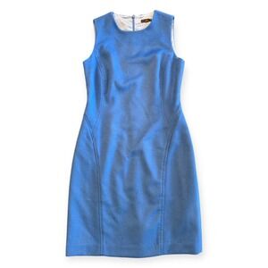J.McLaughlin Carissa Wool‎ Cashmere Sheath Dress Sky Blue Size 0 — MSRP $235